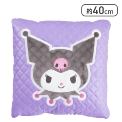 【パープル】クロミ キルトスクエアクッション