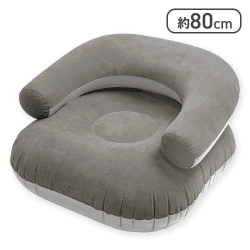 【グレー】ラグジュアリー エアーソファー 3