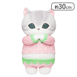 【いちご】mofusandパジャマにゃんBIGぬいぐるみ2