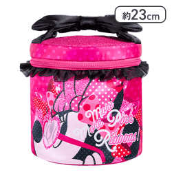 【ブラック】ミニーマウス More pink More ribbons! バニティポーチ