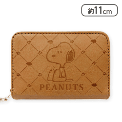 【キャメル】スヌーピー　コンパクトファスナーウォレット7