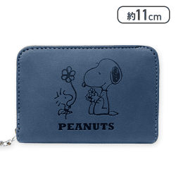 【ネイビー】スヌーピー　コンパクトファスナーウォレット7