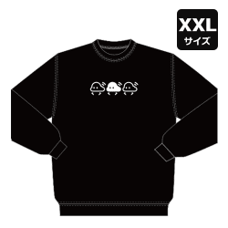 【XXL/ブラック】3icon トレーナー
