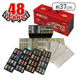 【レッド】48プルバックカーinコンテナBOX