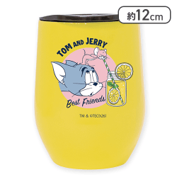 【イエロー】トムとジェリー フタ付サーモタンブラ－Ver.2