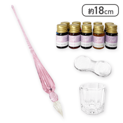 【ピンク】ガラスペンセット5