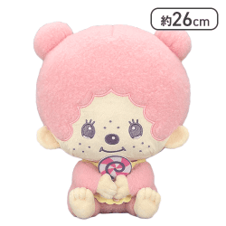 【ピンク】モンチッチ Design produced by Sanrio ファンシーポップBIGぬいぐるみ〜パープル＆ピンク〜