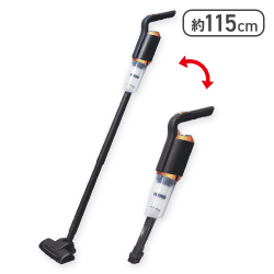 【ブラック】充電式ロング&ハンディクリーナー