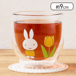 【全身】ミッフィー ダブルウォールグラス チューリップ