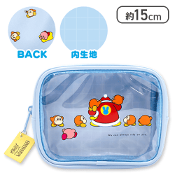 【ブルー】カービィplay withワドルディ前面クリアポーチ