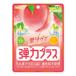 果汁グミ弾力プラスもも※賞味期限:2026/09/30＜50CPキャッチャー＞