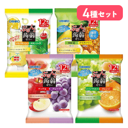 ぷるんと蒟蒻ゼリーパウチ4種セット※賞味期限:2026/11/30