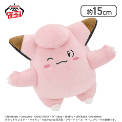 【ピッピ】ポケットモンスター ほぺぴたぬいぐるみ〜ピッピ・ヒノアラシ・フォッコ〜