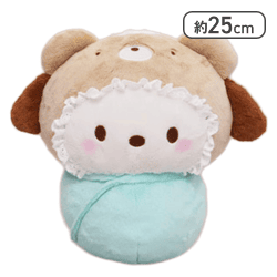 【ポチャッコ】サンリオキャラクターズ ラテクマベビーおくるみBIGぬいぐるみvol.2