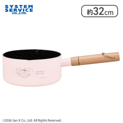 【ピンク】すみっコぐらし たぬきのまんまるレストラン IH対応ミルクパン