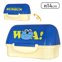 【ブルー】パペットスンスン おにぎりランチケース