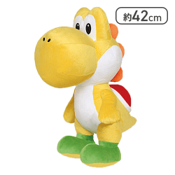 【きいろ】スーパーマリオ 特大サイズ ぬいぐるみ ヨッシー（立ちポーズ）