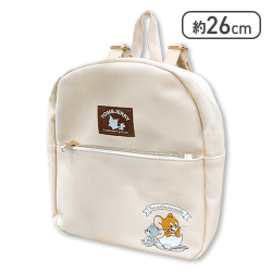 【ベージュ】トム＆ジェリー　PVCミニリュックサック3