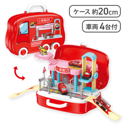 【消防セット】緊急出動！ 立体パーキング キャリーケース 3