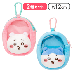 【ちいかわ＆ハチワレ】ちいかわ窓付きおかおミニポーチ