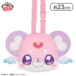 【ポチタン】名探偵プリキュア！ ストラップ付き顔型ぬいぐるみポーチ