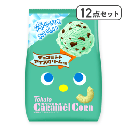 【12点セット】キャラメルコーン チョコミントアイスクリーム味*賞味期限:2027/02/03