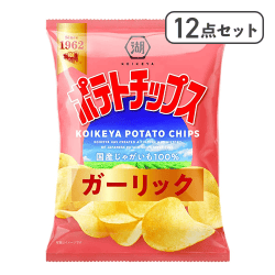 【12点セット】ポテトチップス ガーリック※賞味期限:2027/01/31