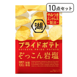 【10点セット】湖池屋プライドポテト ぞっこん岩塩※賞味期限:2026/12/31