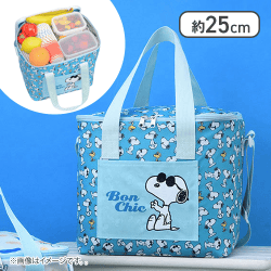 【グリーン】SNOOPY?　プラチナムザッカアップリケクーラーバッグ