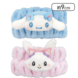 【シナモロール＆ウィッシュミーメル】サンリオキャラクターズ ねこみみメイド吸水リストバンド