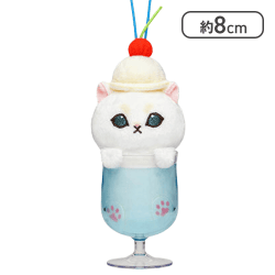 【ソーダ】mofusandクリームソーダにゃんマスコット
