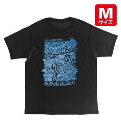 【クッパ黒】スーパーマリオTシャツ柄　コミック柄シリーズ