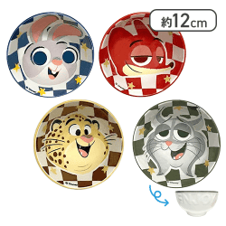ディズニー　ズートピア茶碗4点セット