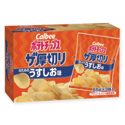【厚切りのためのうすしお味】ポテトチップス3PBIGBOX※賞味期限:2027/01/31