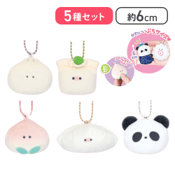 【にくまん＆むししゅうまい＆むしぎょうざ＆ももまんあんどぱんだまん】つぶらな瞳の中華街 セレクション ぷちマスコットBC 15種