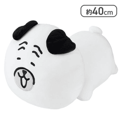 【パグ】ナガノキャラクターズもっちるねそべりBIGぬいぐるみ2