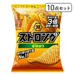 【10点セット】湖池屋ストロング 豪快のり※賞味期限:2027/03/31