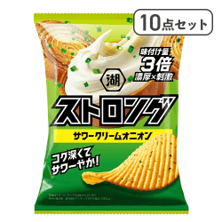 【10点セット】湖池屋ストロング サワークリームオニオン※賞味期限:2027/03/31