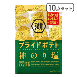 【10点セット】湖池屋プライドポテト 神のり塩※賞味期限:2027/02/28