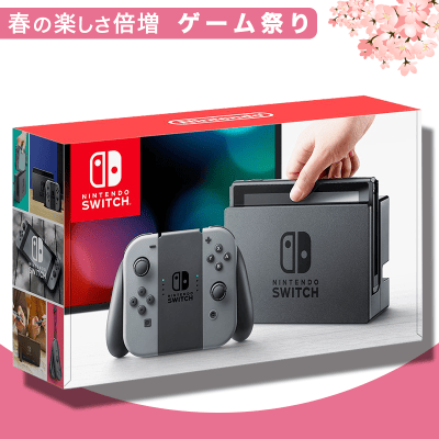 数量限定】Nintendo Switch™ (Joy-Conグレー) | オンラインクレーン