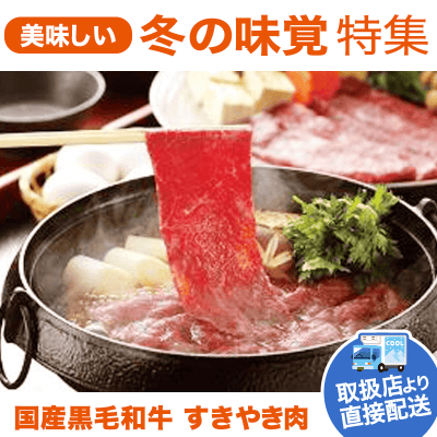 【直送商品】国産黒毛和牛 すきやき肉 NSB-091