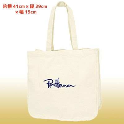 【数量限定】RON HERMAN トートバッグ(WHITE)