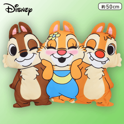 チップ＆デール MEJ3連クッション