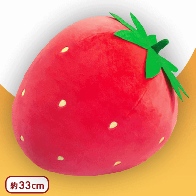 FANS もちもちイチゴぬいぐるみXL