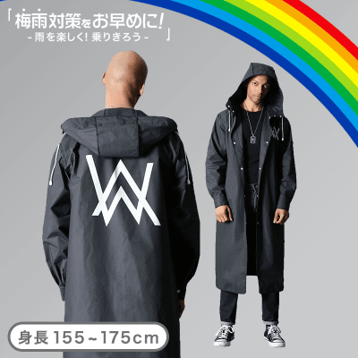 【梅雨対策】Weska レインコート ポンチョ W