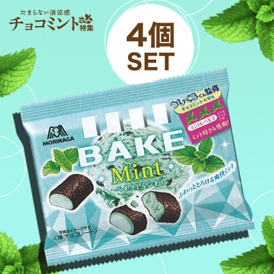 【清涼感】10粒ベイク(チョコミント)4個セット