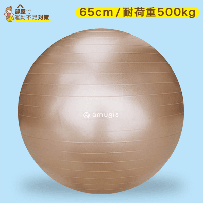 運動不足対策 Amugis バランスボール ヨガボール 65cm アンチバースト 耐荷重500kg オンラインクレーンゲーム クラウドキャッチャー