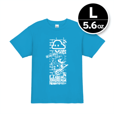 【L／ターコイズ】限定トリプルネームTシャツ