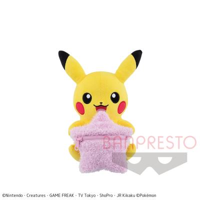 ポケットモンスター お菓子付きピカチュウぬいぐるみ〜カラフル