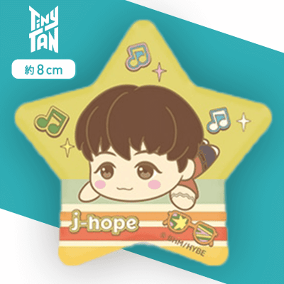 【j-hope】TinyTAN 寝そべり MP星形缶バッジ〜Dynamite〜